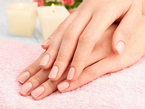 Manicure with varnish